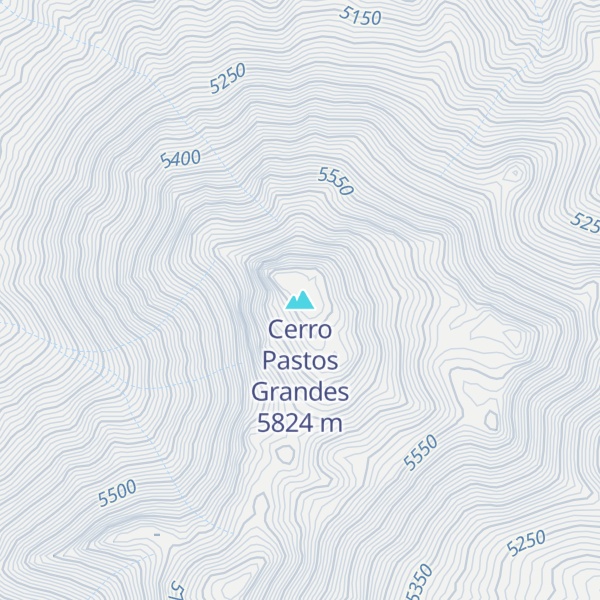 Map of Cerro Pastos Grandes