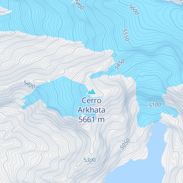 Map of Cerro Arkhata