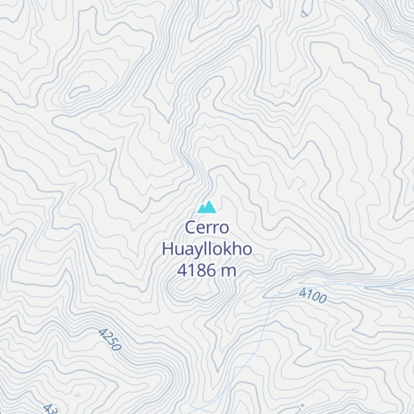 Map of Cerro Huayllokho