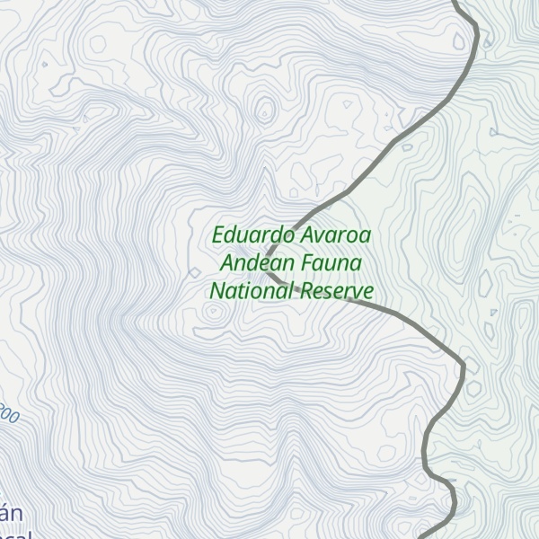 Map of Volcán Putana