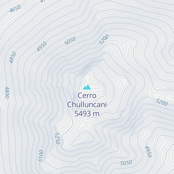 Map of Cerro Chulluncani