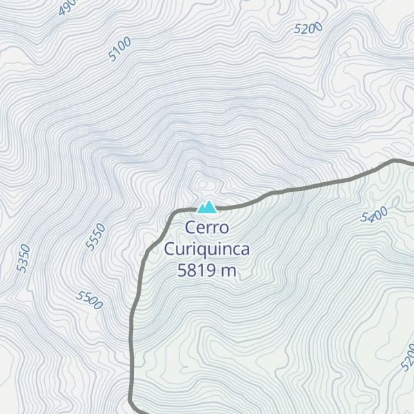 Map of Cerro Curiquinca