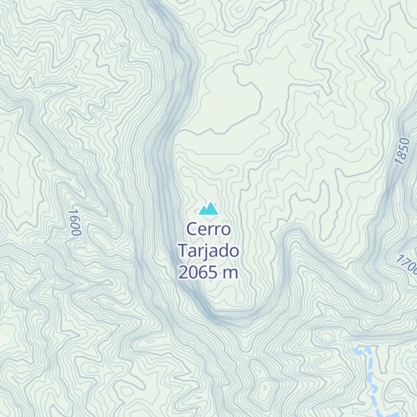 Map of Cerro Tarjado
