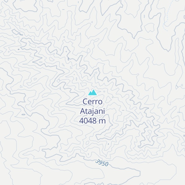 Map of Cerro Atajani