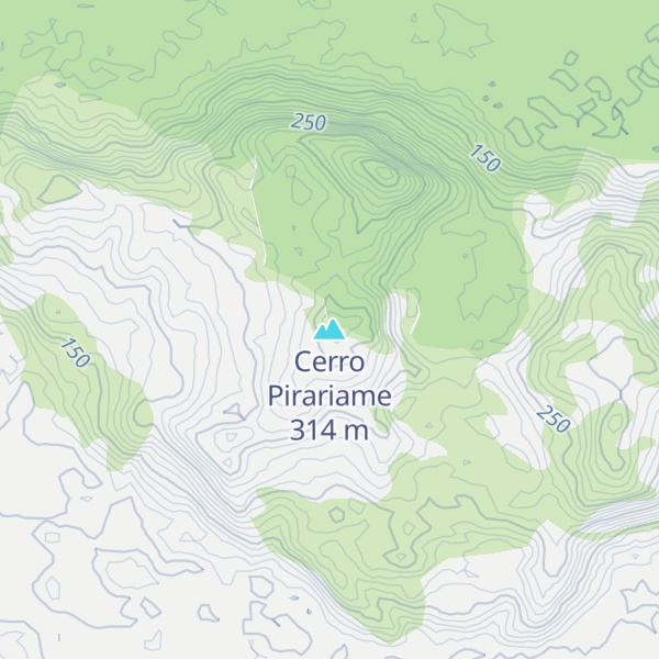 Map of Cerro Pirariame