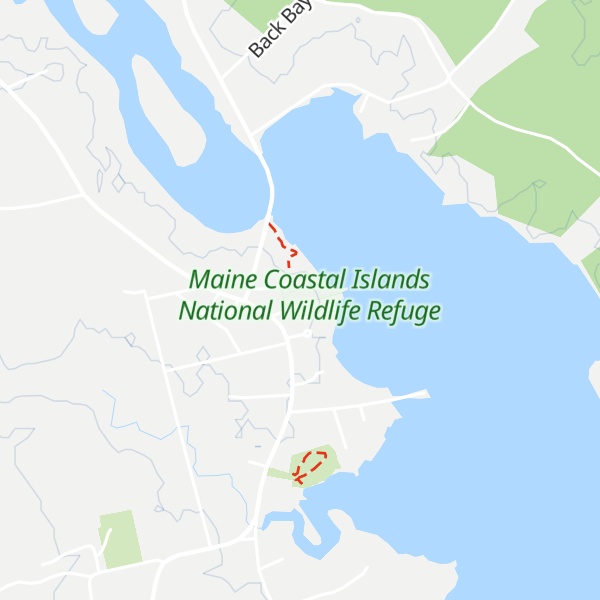 Map of Maine Coastal Islands National Wildlife Refuge Visitor Center