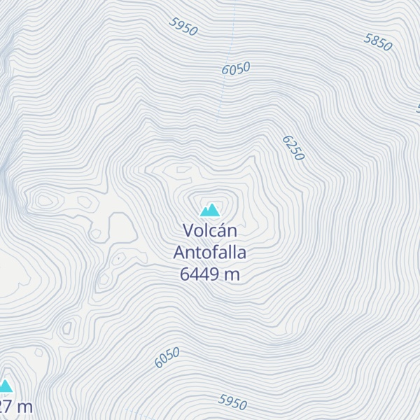 Map of Volcán Antofalla
