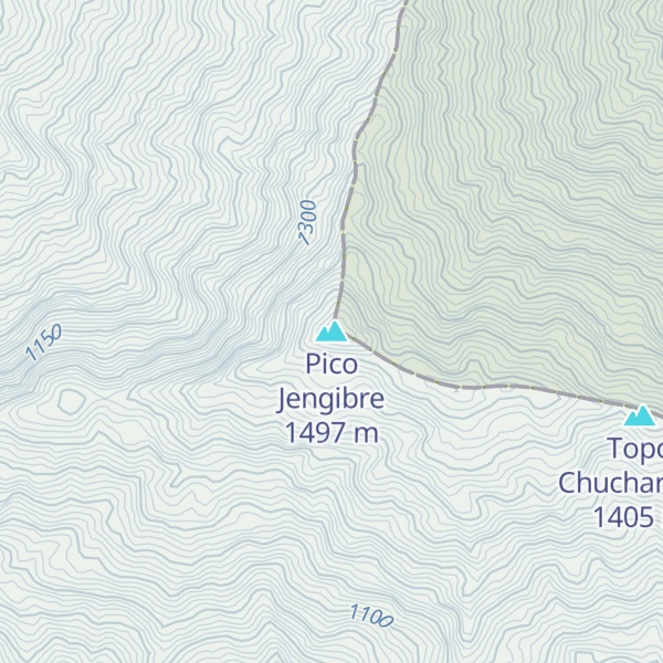 Map of Pico Jengibre