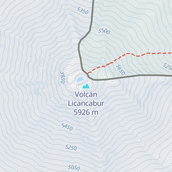 Map of Volcán Licancabur