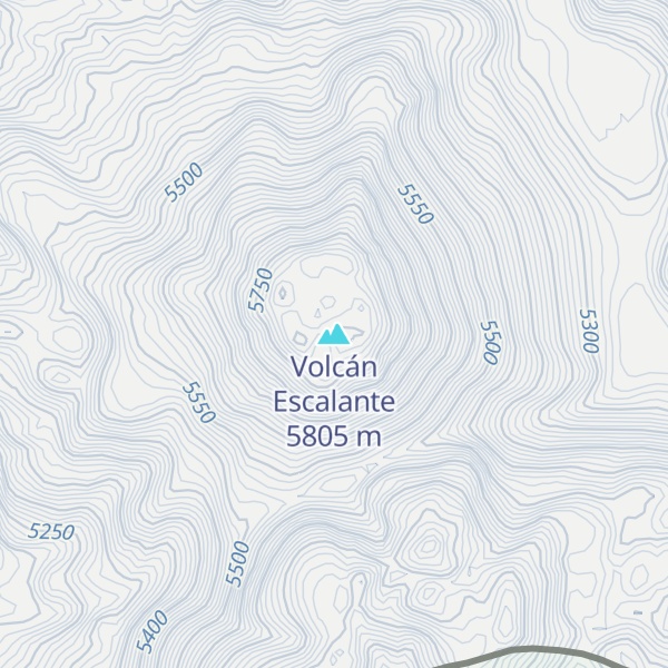 Map of Volcán Escalante