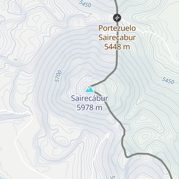 Map of Sairecábur