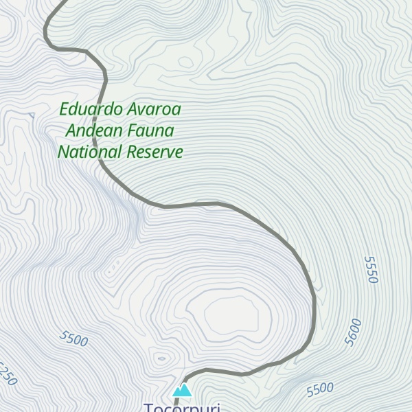 Map of Cerro Tocorpuri