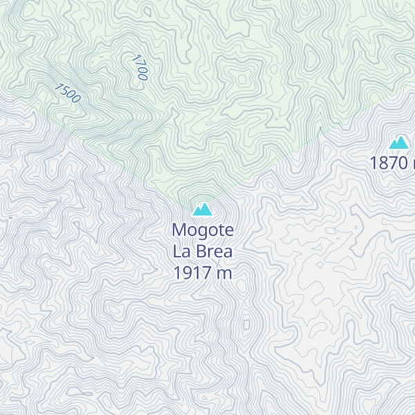 Map of Mogote de la Brea