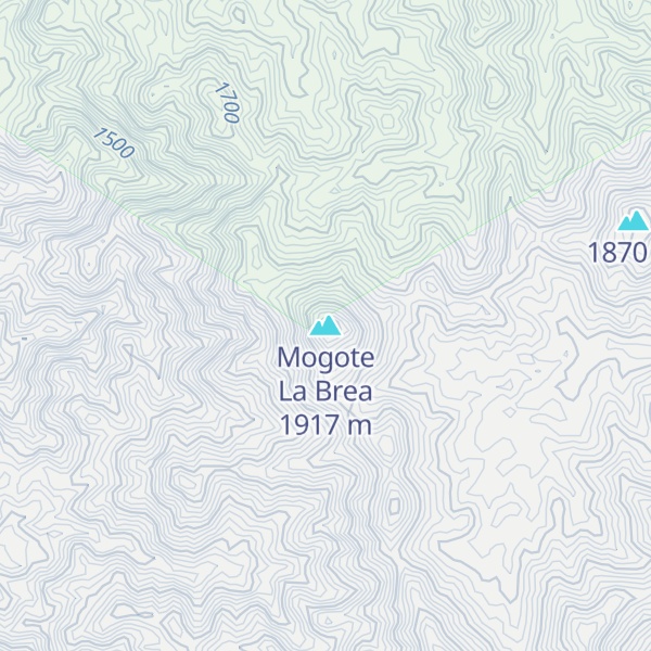 Map of Mogote La Brea