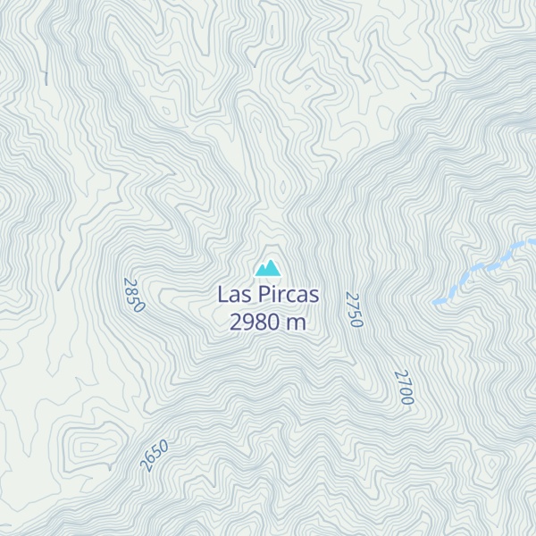 Map of Las Pircas