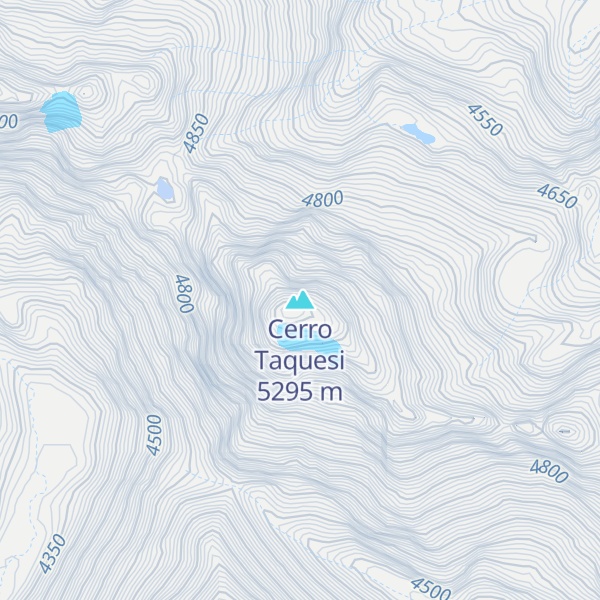 Map of Cerro Taquesi