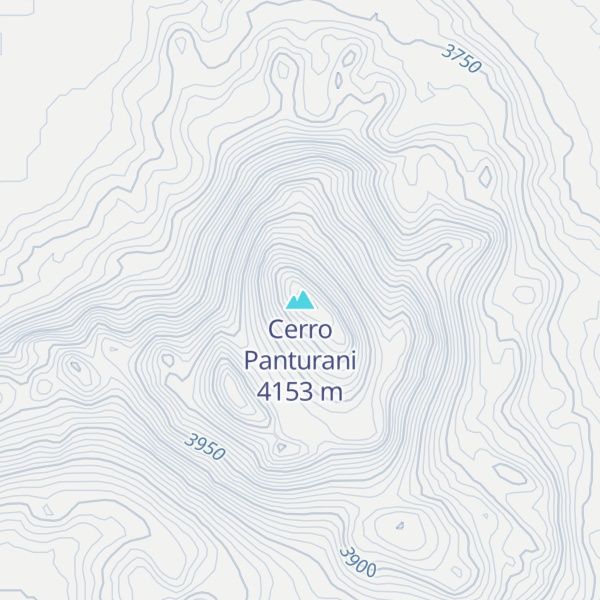Map of Cerro Panturani