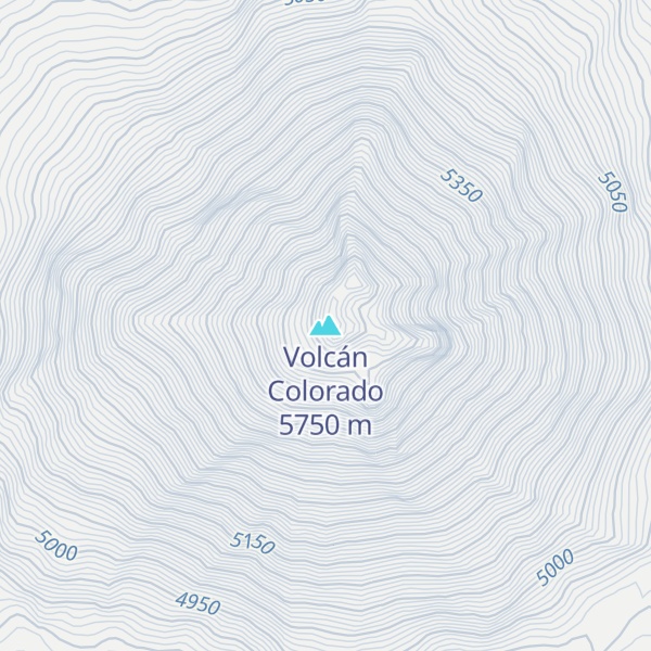 Map of Volcán Colorado