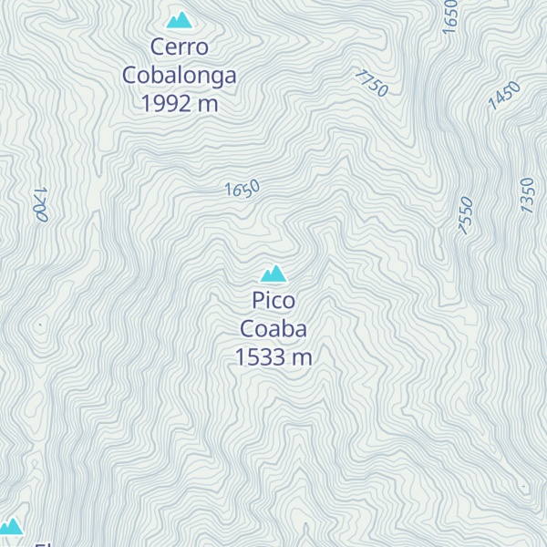 Map of Pico Coaba