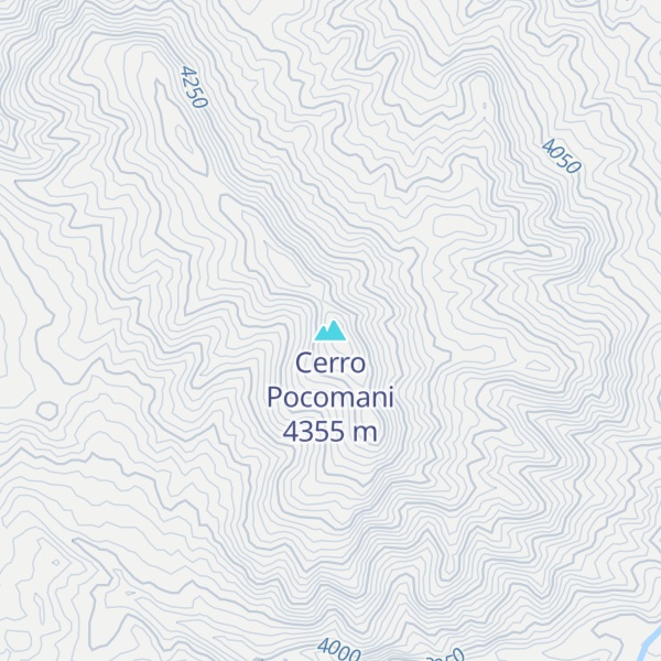 Map of Cerro Pocomani