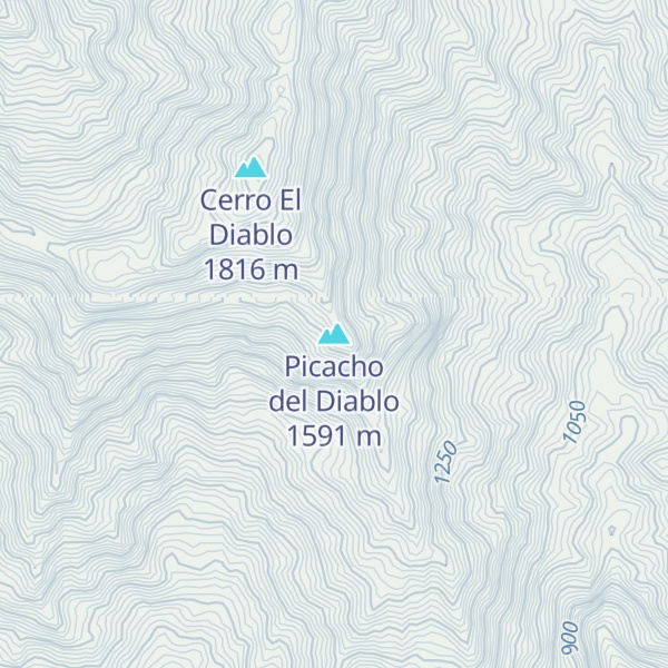 Map of Picacho del Diablo