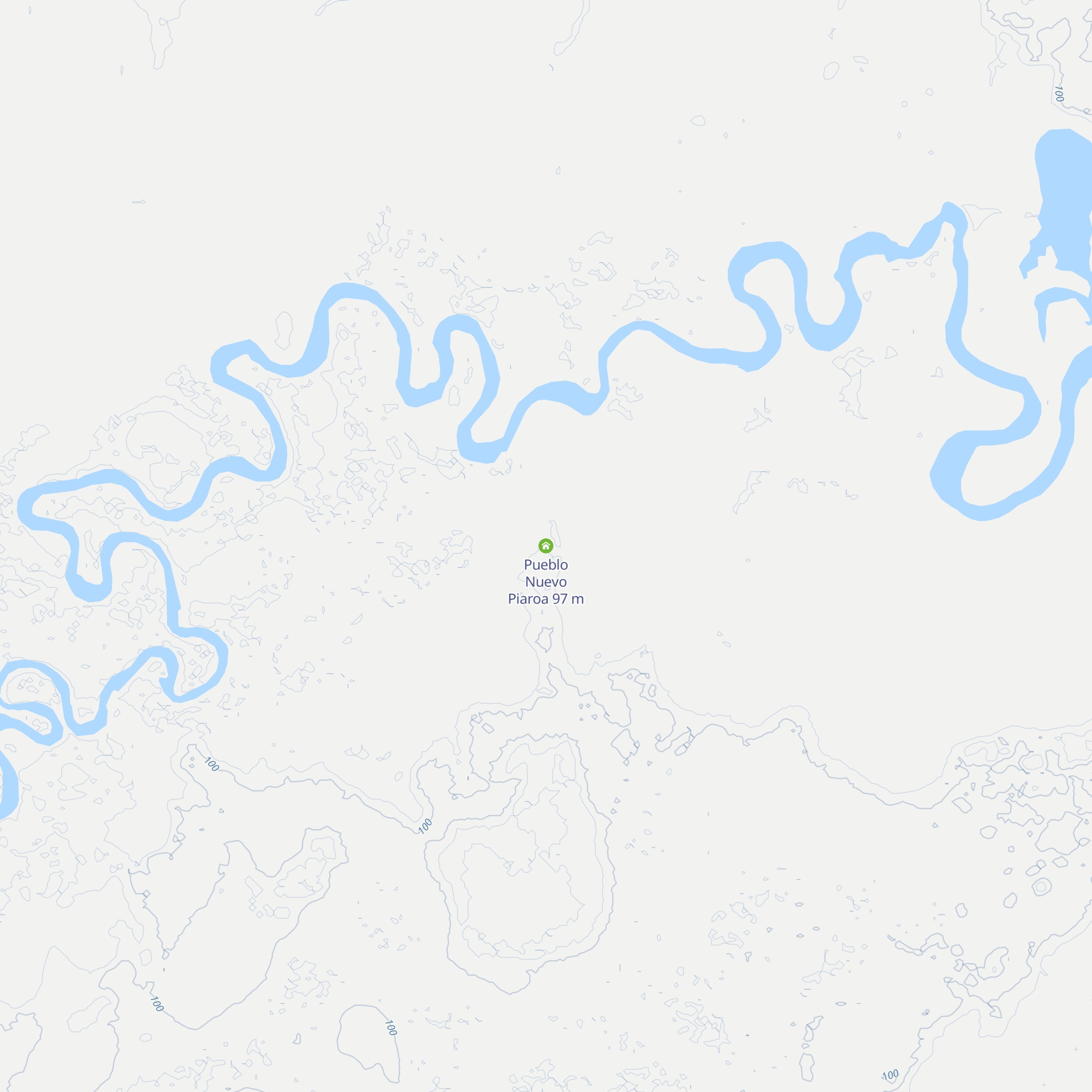 Pueblo Nuevo Piaroa map