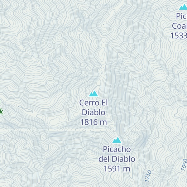 Map of Cerro El Diablo
