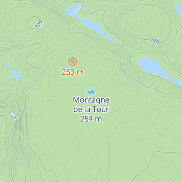 Map of Montagne de la Tour