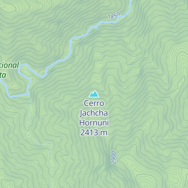 Map of Cerro Jachcha Hornuni