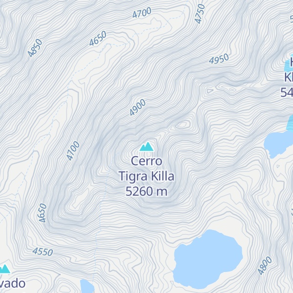 Map of Cerro Tigra Killa