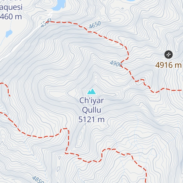 Map of Ch'iyar Qullu