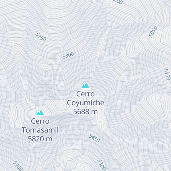 Map of Cerro Coyumiche