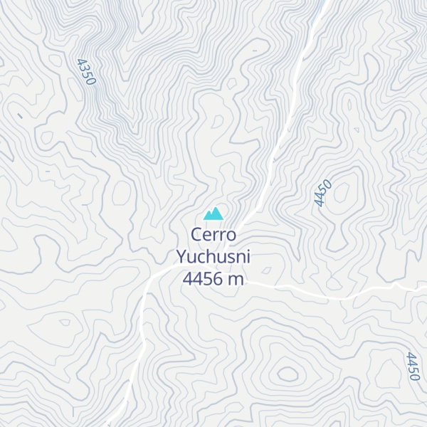 Map of Cerro Yuchusni