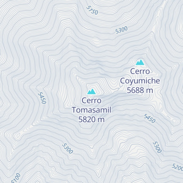 Map of Cerro Tomasamil