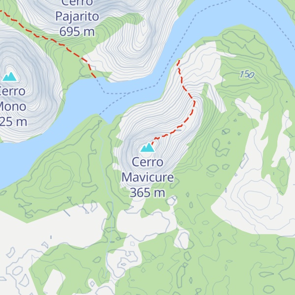Map of Cerro Mavicure