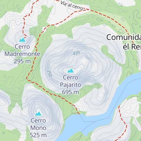 Map of Cerro Pajarito