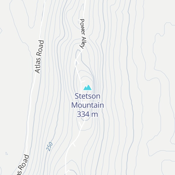 Map of Stetson Mountain