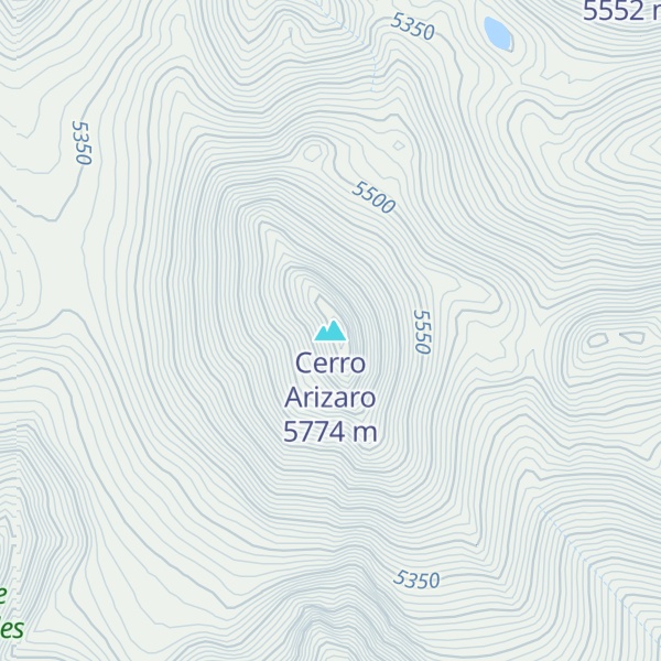 Map of Cerro Arizaro