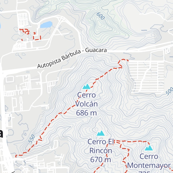Map of Cerro Volcán