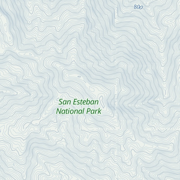 Map of Cerro Agua Linda