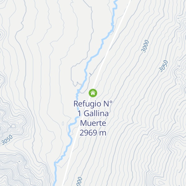 Map of Refugio N° 1 Gallina Muerte
