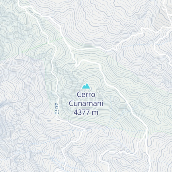 Map of Cerro Cunamani