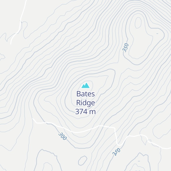 Map of Bates Ridge