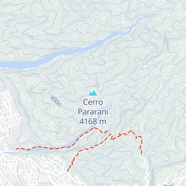 Map of Cerro Pararani