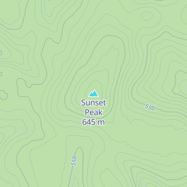 Map of Sunset Peak