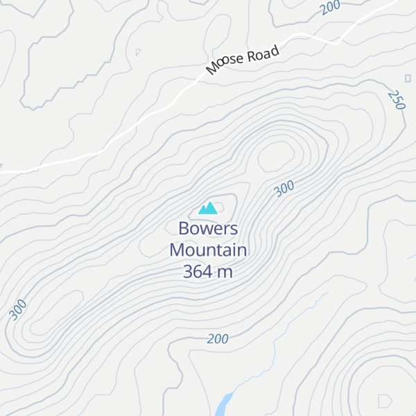 Map of Bowers Mountain