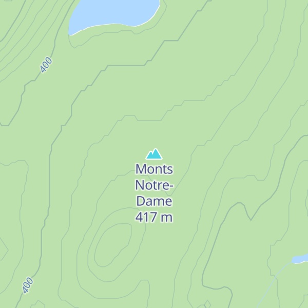 Map of Monts Notre-Dame