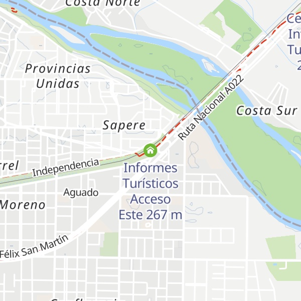 Map of Informes Turísticos Acceso Este