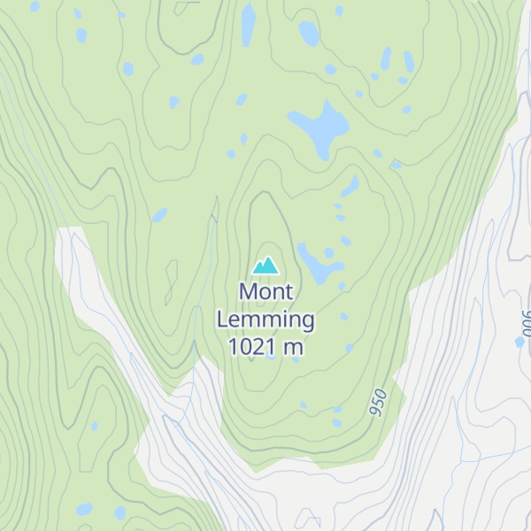 Map of Mont Lemming