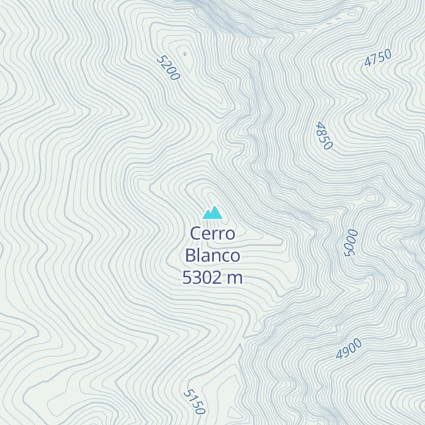 Map of Cerro Blanco